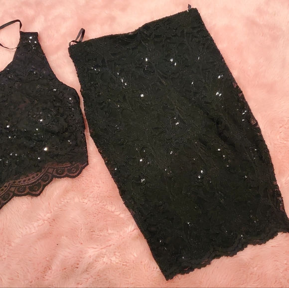 B Darlin sequin skirt set - Picture 2 of 8